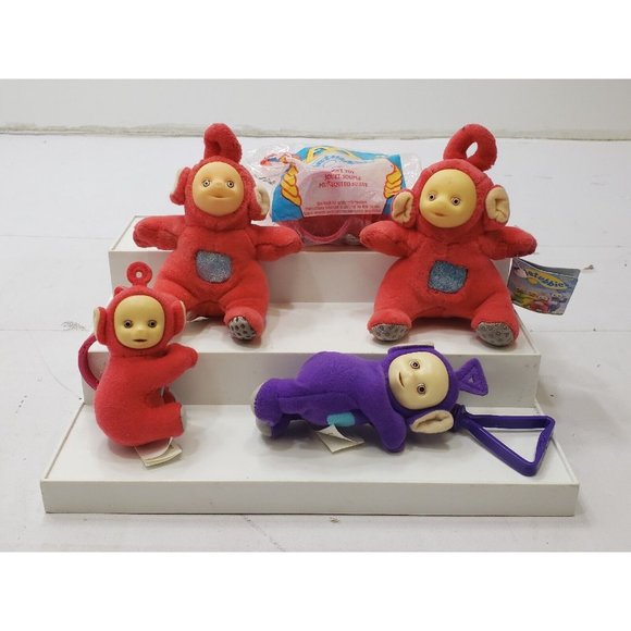 McDonald's Toys Teletubbies Keychain Puppet Soft Toy Backpack Clip